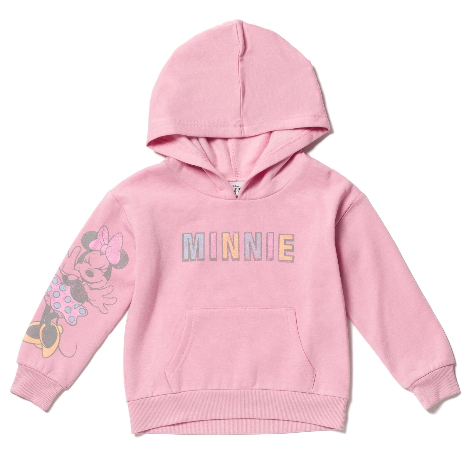 Disney Minnie Mouse Infant Baby Girls Fleece Pullover Hoodie and Jogger Pants Set Infant to Toddler