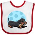 thumbnail image 3 of Inktastic Wiener Dog (Dachshund) with Bone Boys or Girls Baby Bib, 3 of 4