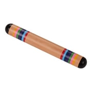 Ammoon Wooden Rainstick Rainmaker Rain Shaker Musical Instrument Toy Rainbow Colored for Kids Adults