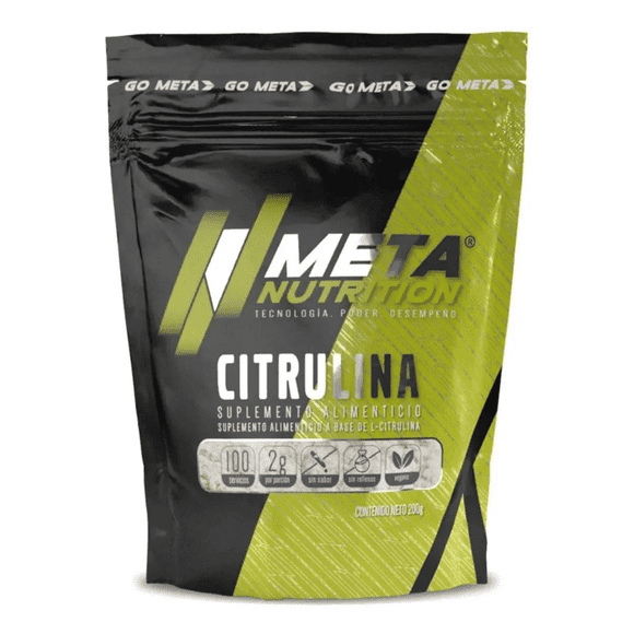 Citrulina Sin Sabor META NUTRITION 200 GRS