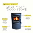 thumbnail image 2 of Comfort Glow Mighty Mini Wood Stove‚ Compact EPA Certified Indoor Heater - CGWS750, 2 of 4