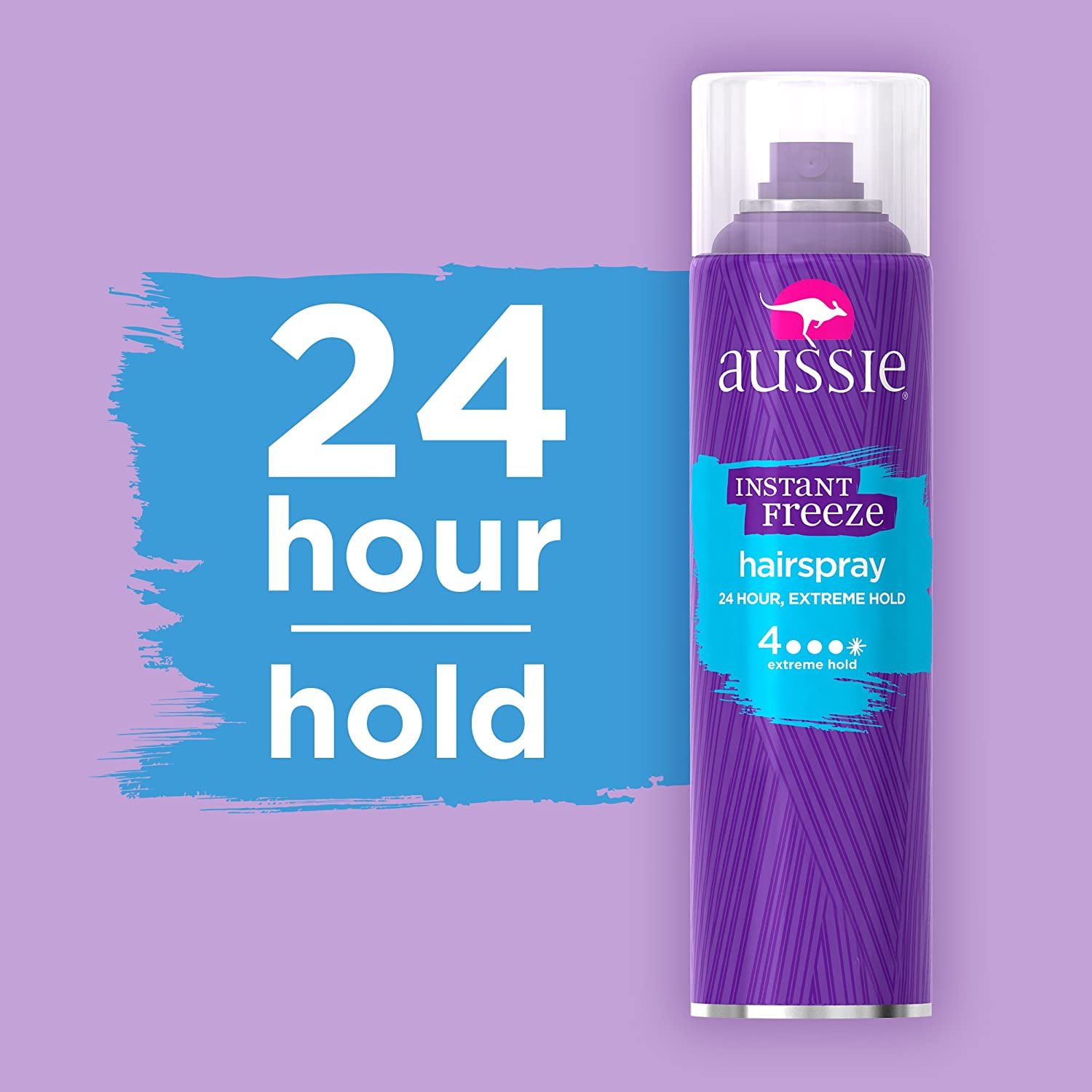 2x Aussie Instant Freeze Extreme Hold Level 4 Original Formula Hair Spray,  7 oz