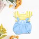 thumbnail image 5 of Camiseta de muñeca que se adapta a tus propias muñecas para niñas pequeñas, coordinación, imaginación, disfraces prácticos para muñecas de 14,96 rayas amarillas, 5 of 7
