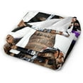 thumbnail image 3 of Kevin Rock Rapper Gates Blanket Soft Cozy Lightweight Warm Throw Blanket Bedroom Sofa Decorations All Seasons Blankets 80"X60", 3 of 6