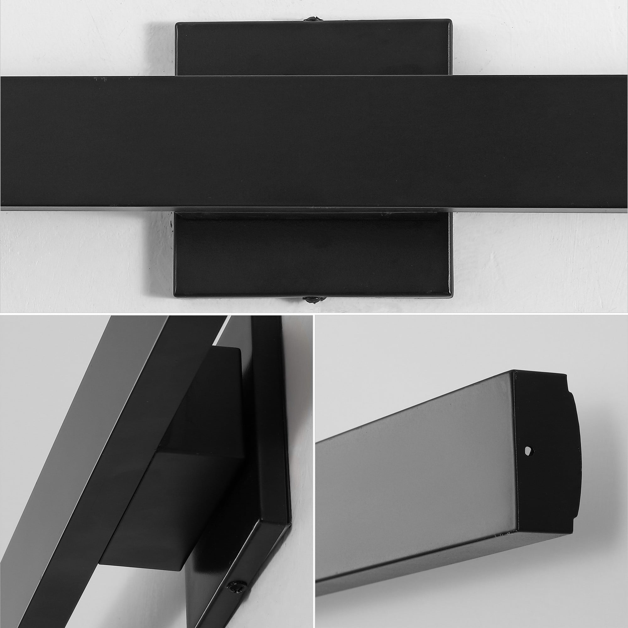 JONATHAN Y Vara 49.5" Modern Minimalist Indoor/Outdoor Metal 350-Degree Rotate Dimmable Integrated Linear LED Wall Sconce, Black