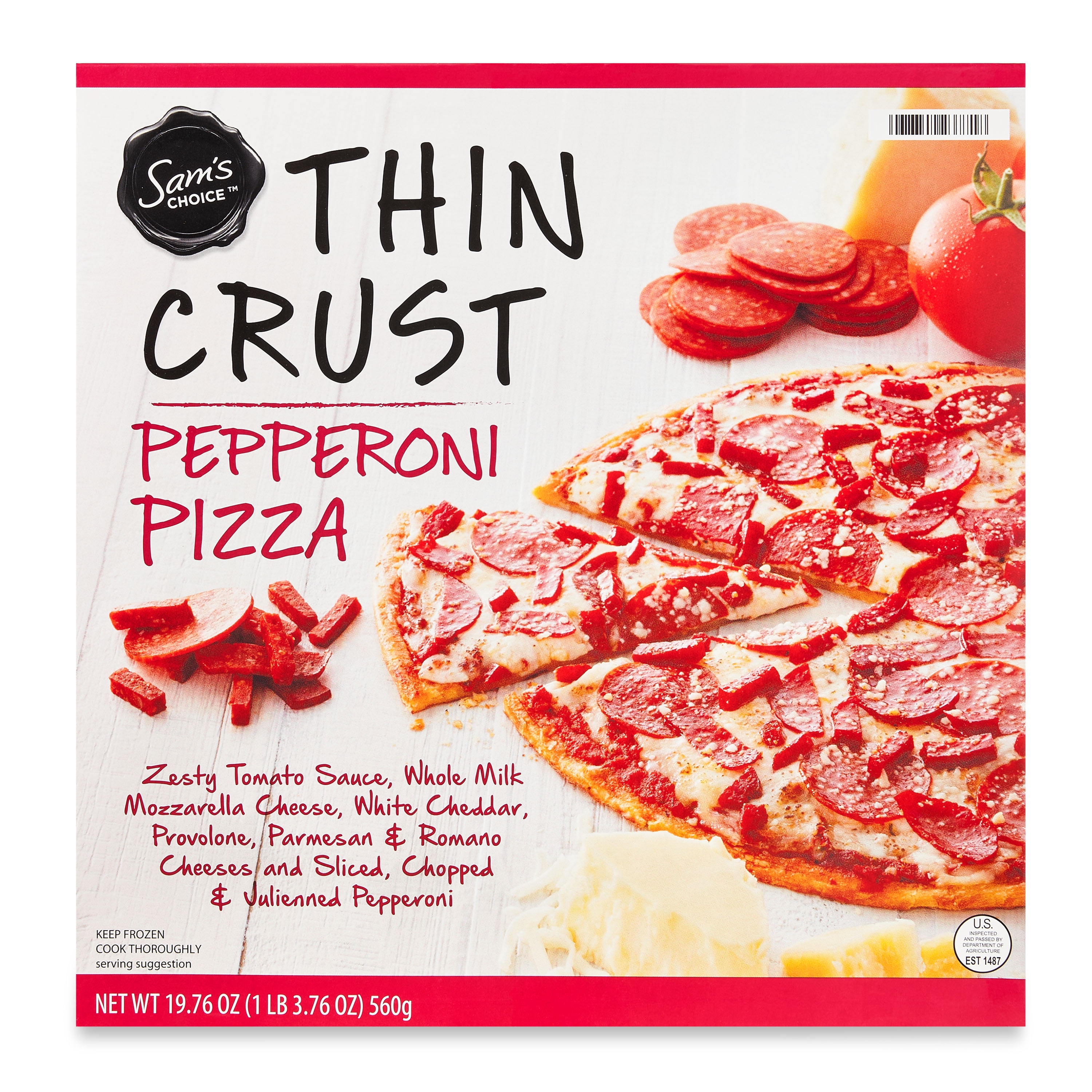 Sam's Choice Thin Crust Pepperoni Pizza, 19.76 oz