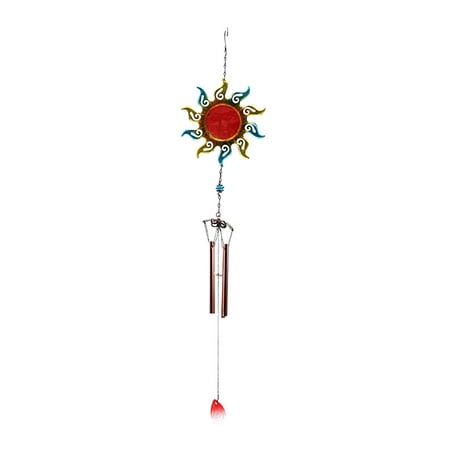 

1PC Sun Wind Chimes Wrought Iron Ornaments Balcony Creative Pendant Wind Chimes