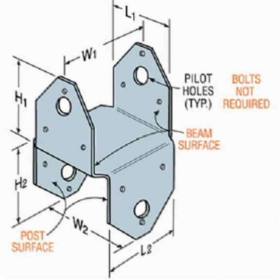 BC ZMAX Galvanized Post Cap for 4x BC4Z Pack of 40
