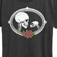 thumbnail image 3 of Instant Message - Human And Cat Skull - Women's Short Sleeve Graphic T-Shirt, 3 of 6