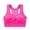 Hot Pink, variant on Women's Solid Color Push Up Sports Bra Yoga Running Fitness Vest Shockproof Support Underwear,Color:Yellow