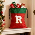 thumbnail image 4 of Christmas Gift Bag 26 Letters Xmas Gifts Bag with Drawstring, Red and Green Santa Bags for Holiday Festive Party Supplies (R), 4 of 6