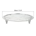 thumbnail image 2 of 2pcs Stainless Steel Steamer Rack with Stand, 11.8 Inches Insert Stock Pot Tray Stand Cookware, Silver Tone, 2 of 5
