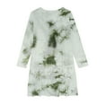 thumbnail image 4 of Zwiiyzr Girls Tie-Dye Dress Long Sleeve A Line Twirly Skater Stretchy Dress for School Party 4-14 Years Camouflage, 4 of 4