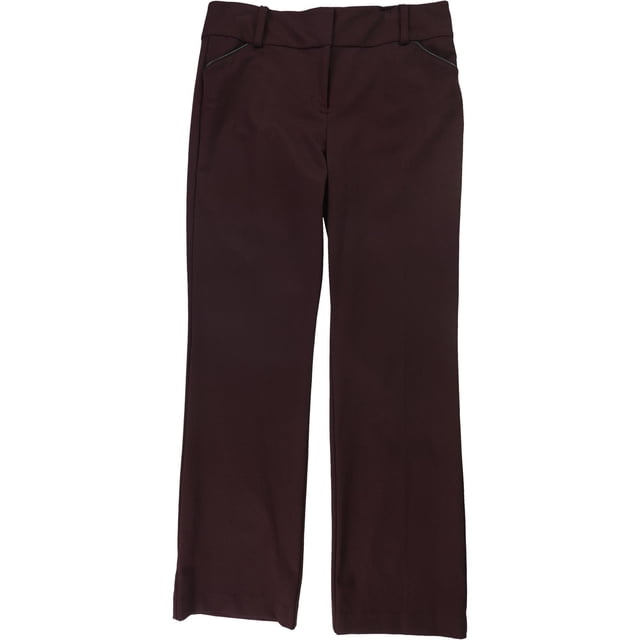 Alfani Pantalones casuales de pierna ancha para mujer, Púrpura, 10 Regular