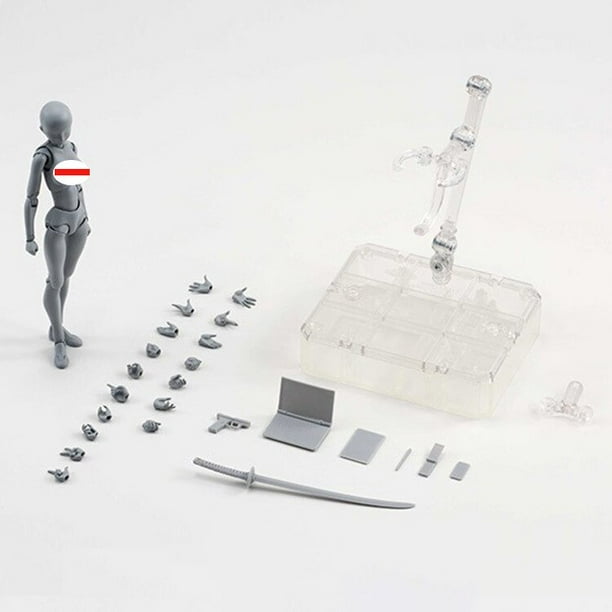 Figura de acción articulada Chan de 14cm para hombre y mujer, modelo de juguete para dibujar, maniquí 001 QYM unisex
