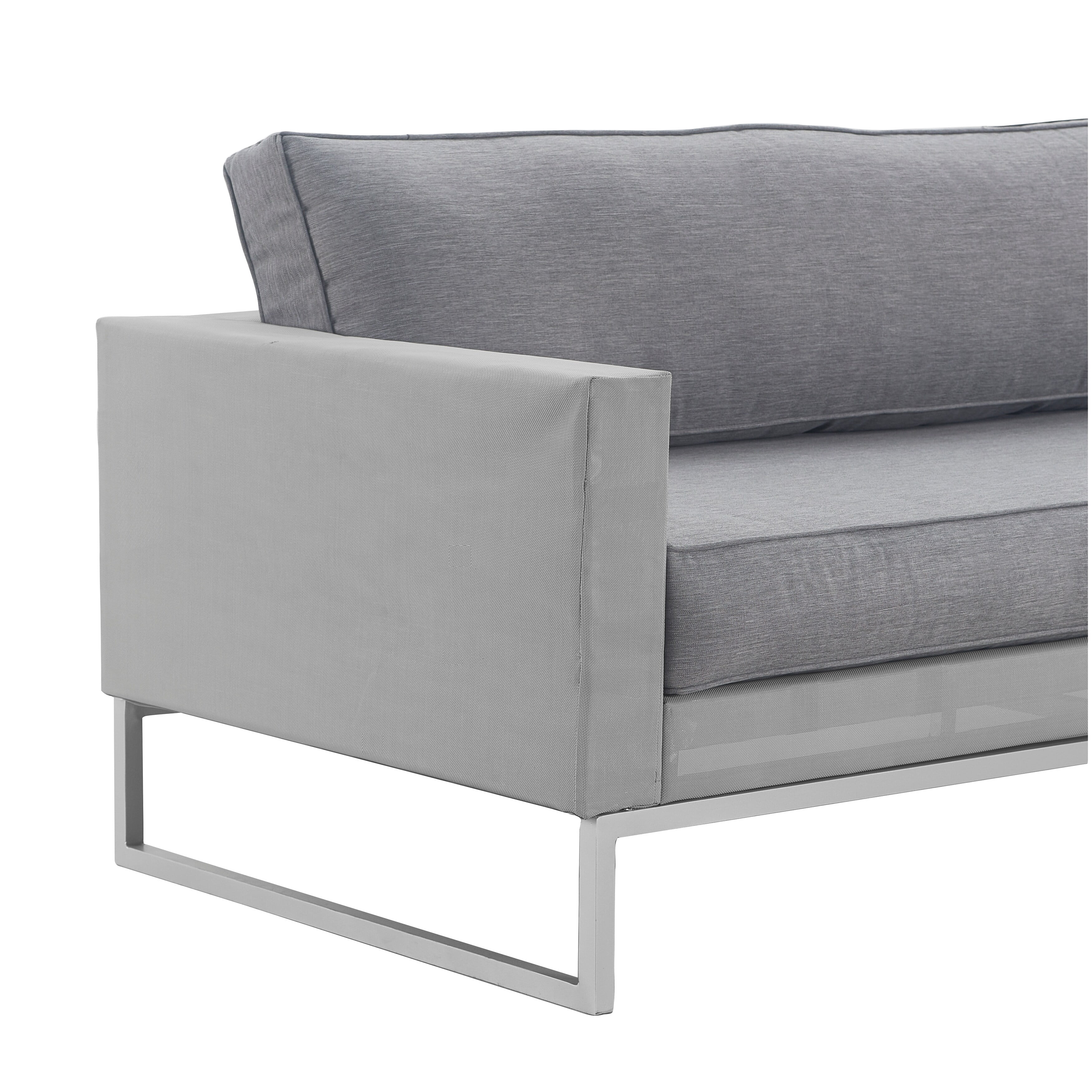 Elle Decor Tropez Sofa French Gray Mesh