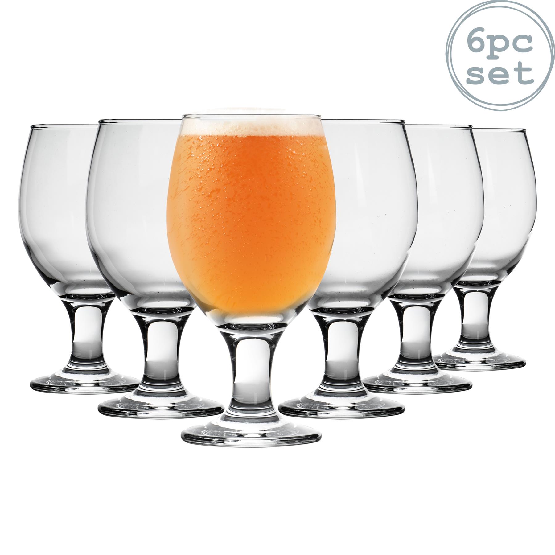 Rink Drink Snifter Beer Glasses Tulip Style Glass for Real Ale and