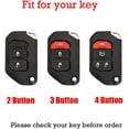 thumbnail image 3 of Compatible Key Fob Cover for Jeep Grand Cherokee Dodge Charger Challenger Durango Journey Dart Chrysler 300 Key Case Holder Protector Keychain, 3 of 9