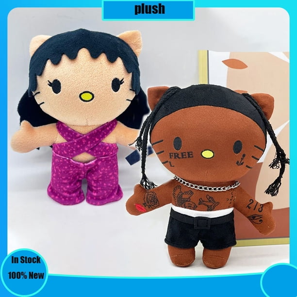 Peluche de Anime de Hello Selena para niños, muñeco de peluche de Travis Scott, regalo de cumpleaños
