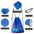 thumbnail image 6 of GSE Games & Sports Expert 19"x15" Mesh Drawstring Sport Ball Bag. Sports Equipment Backpack Bag Sport Ball, Team Practice, Swimming, Gym, Camping Gear, Laundry - Blue, 6 of 8