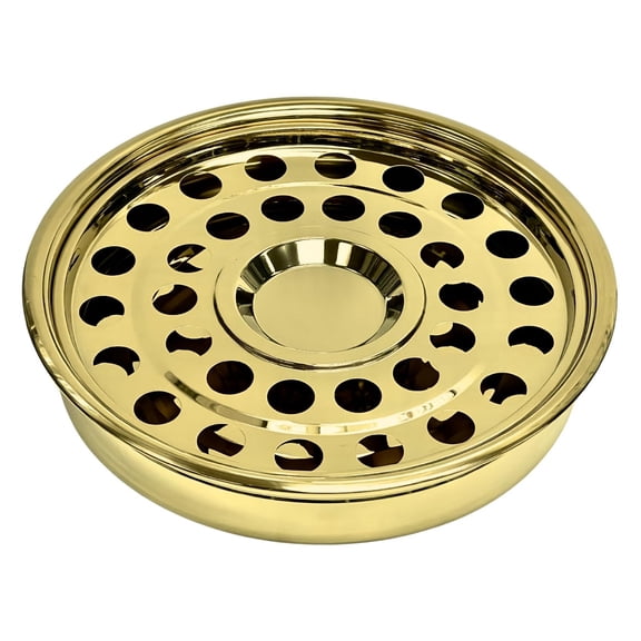 Gold Communion Tray – Stainless Steel 32-Cup Ware, Premium for Churches