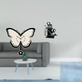 thumbnail image 2 of Reloj de pared de mariposa de acrílico y estatua de cámara de resina, accesorio decorativo único para oficina, comedor, habitación infantil, armarios, 2 of 8