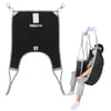 EZ Assistive Patient Lift Sling with Divided Leg for Patient Transfer Red Hoyer iftl sling, 500lb Weight Capacity (Medium Size )