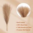 thumbnail image 4 of 6PCS Faux Pampas Grass Decor Tall 17"/43CM Artificial Pompous Grass Small Fake Pompas Vase Filler for Home Boho Decor (Taupe), 4 of 8
