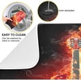 thumbnail image 5 of FREEAMG Cool Fashion Guitar in Fire Absorbent Dish Drying Mat, 16 x 18 Inches Microfiber Kitchen Countertop Table Protector Multi-Purpose Counter Rack Sink Drainer Pad, 5 of 6