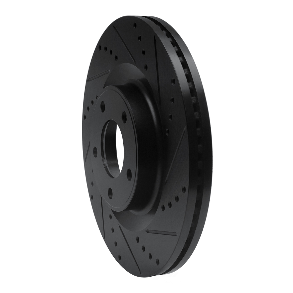 Dynamic Friction Company 633-54089R DFC Brake Rotor - Drilled And Slotted - Black