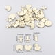 thumbnail image 4 of Inteprter 200 piezas de rebanadas de madera, adorno para el hogar exquisito y sencillo, pieza artesanal, accesorio para hacer diferentes manualidades Artesanía Inteprter HA012601-00, 4 of 5