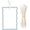 Baby Blue, variant on 50Pcs Name Place Cards - Baby Pink Scalloped Wedding Place Cards with Ribbon, Blank Gift Tags with Ivory Ribbon for Wedding Favors, Party Favors & Dinner Table Setting Supplies