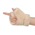 thumbnail image 3 of Guantes de invierno sin dedos para mujer, cómodos, peludos y cálidos, guantes de medio dedo, ropa de mano, piel sintética suave, cálidos, guantes de escritura para conducir en invierno, regalo de Nav, 3 of 5