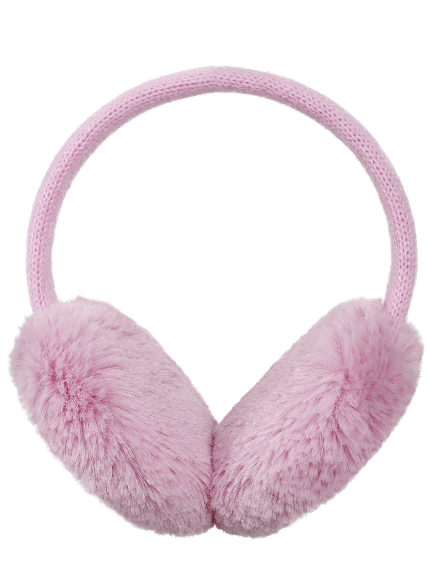 Simplicity Faux Fur Fluffy Knit Patterned / Sequin Winter Earmuffs