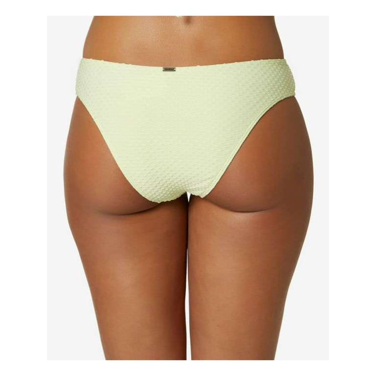 O'NEILL Women's Green Unlined Textured Rockley Saltwater Bikini Swimsuit  Bottom XL 
