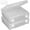 16 Grids Box-2 Pack, variant on Bead Organizer Box, 30 Grids Small Clear Plastic Bead Storage Containers, Craft Organizer Case with Hinged Lid for Making Beading Jewelry Rhinestones Crafts Screws Small Parts (1 Pack)