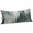 thumbnail image 2 of Green Mountain Body Pillow Covers 20"x54", Misty Forest Nature Woodland Pine Tree Landscape Soft Brushed Microfiber Breathable Throw Pillow Covers, Pillowcase with Zipper for Couch Sofa Bedroom, 2 of 9