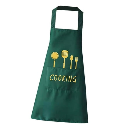 

Household Kitchen Cooking Apron for Gifts green