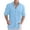 Blue, variant on Men Casual Loose Solid Color Lapel Pocket Long Sleeve Shirt Custom Work Shirts Men 50s Shirts Men Male Bodysuit Microfiber Tee Shirts for Men Short Shirt Mesh Short Fitted Dress Bodysuit