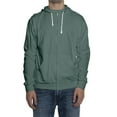 thumbnail image 2 of QHRMKOG Sweatshirt for Men Full-Zip Long Sleeve Big and Tall Hooded Fall Lightweight Loose Fit Fleece Drawstring Oversize Sweaters Strong with Pocket Jacket Dark Green XL-Large, 2 of 8