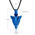 thumbnail image 3 of Urn Necklace for Men Arrowhead Cremation Ash Jewelry Memorial Lockets Pendant Keepsakes for Human Ashes for Women Memory Gift, 3 of 7