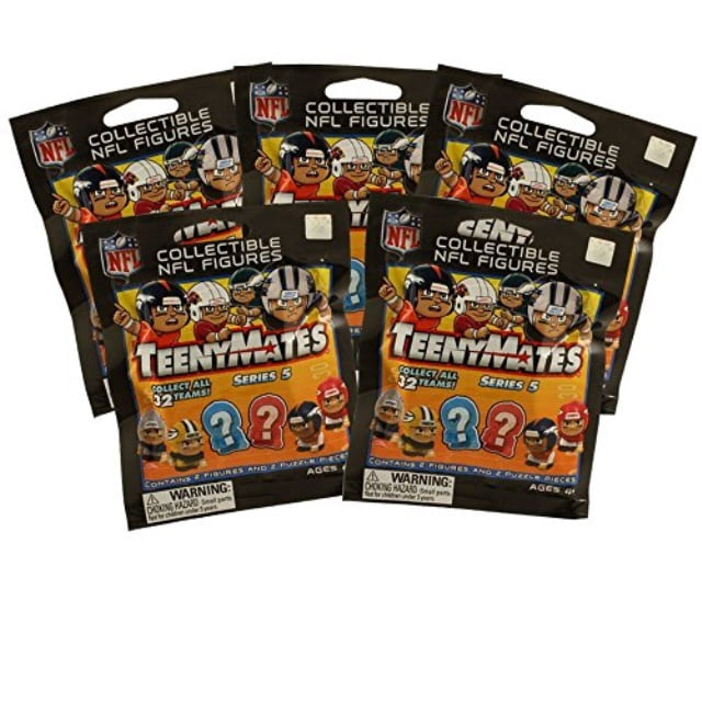 Teeny Mates NFL Series 5 Linemen FOOTBALL PACKS (5 Pack Lot