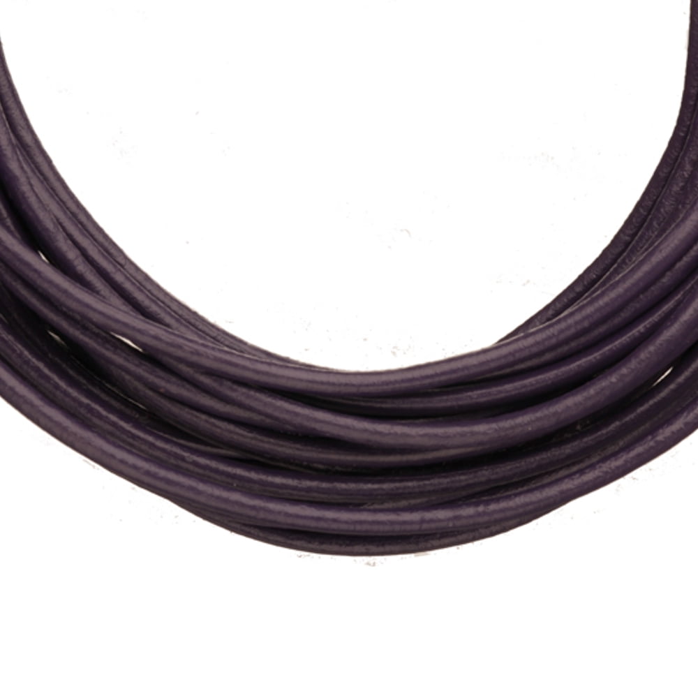 by The Yard Black Genuine Leather Cord Round 2mm