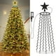 thumbnail image 1 of Luces LED con temporizador para árbol de Navidad, 8 modos, cascada, estrella, adorno, memoria, centelleante, jardín, vacaciones, iluminación, decoraciones navideñas, 1 of 4