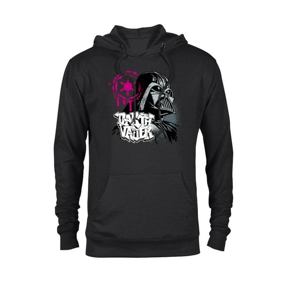 Star Wars Darth Vader and Imperial Symbol Graffiti - Pullover Hoodie for Adults - Customized-Black