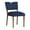 Blue, variant on Comfort Pointe Bonito Midnight Blue Faux Leather Dining Chair - Set of 2