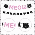 thumbnail image 7 of 54Pcs Cat Birthday Party Decoration - Meow Cat Banner Black MEOW Foil Balloon MEOW Latex Balloons Happy Birthday Cake Topper Kitten Cake Cupcake Toppers for Cat Themed Birthday Party Supplies, 7 of 7