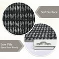 thumbnail image 3 of Hasoo 8x10 Rugs for Living Room Washable Modern Rugs Solid Imitation Braided Print Non Slip Indoor Carpet Bedroom Decor, Black, 3 of 6