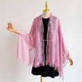 thumbnail image 5 of Shawls And Wraps For Evening Dresses Scarfs For Women Wedding Formal Shawl Pink One Size, 5 of 5