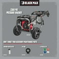 Black Max 3300 PSI Gas Pressure Washer, 212cc OHV Engine